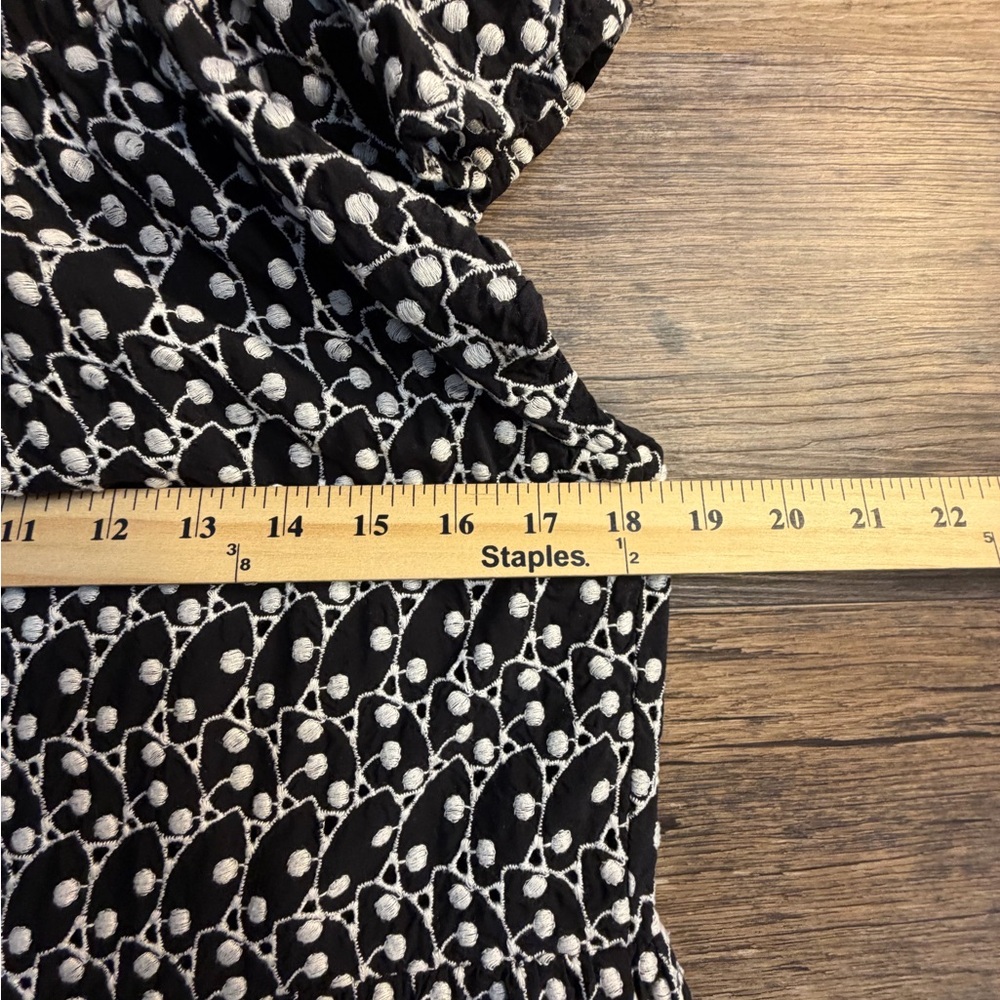 LOFT Black and White Patterned Dress - Picture 6 of 7